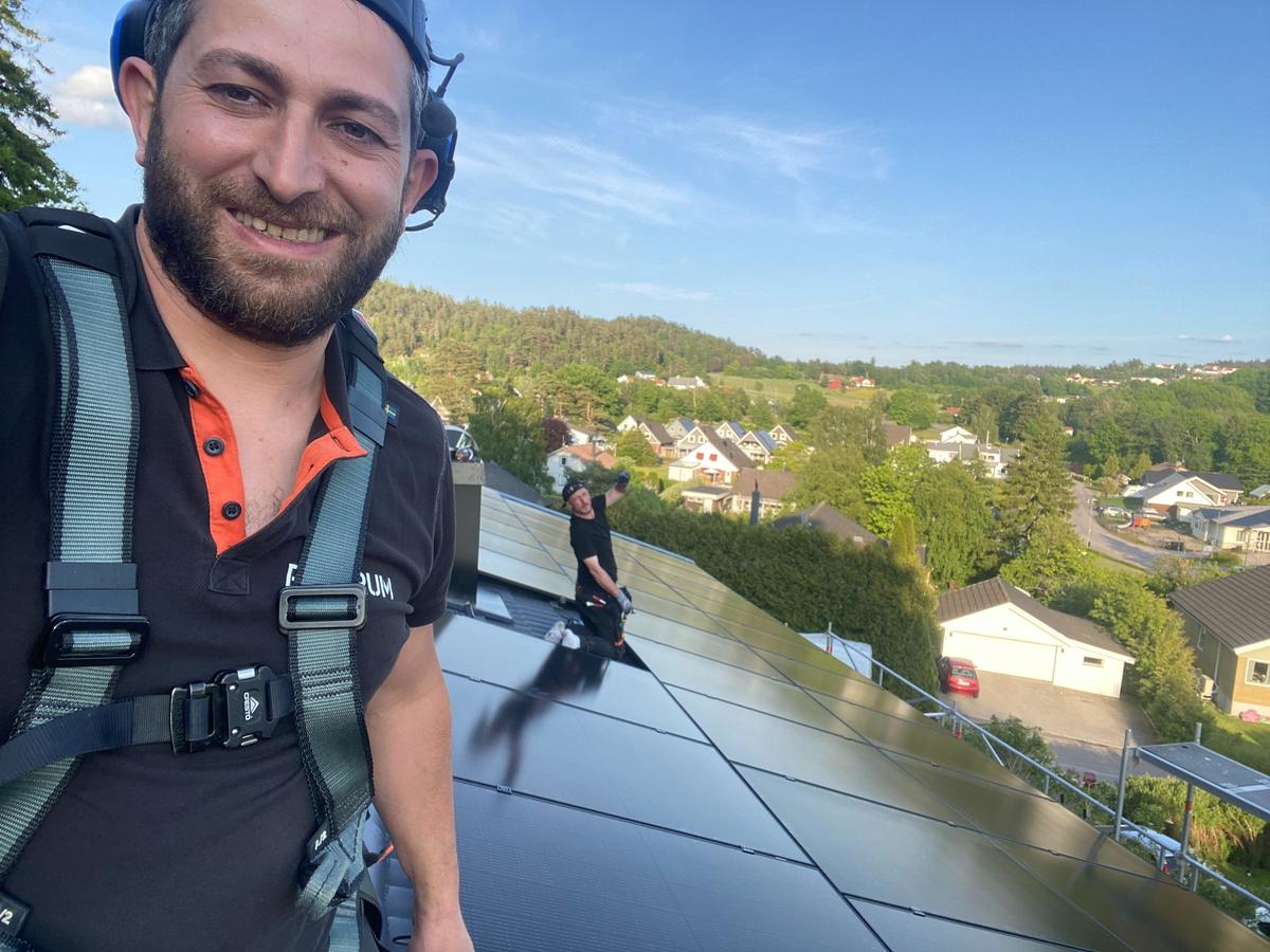 Elinstallation på plats